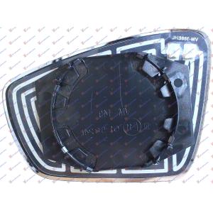 STAKLO RETROVIZORA SA GREJACEM (KONVEKSNO) Desna str. VW POLO (2009-2014) (OEM: 6R0857522A, 6R0857522F)