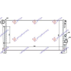 HLADNJAK MOTORA 1.3JTD (58x31x3.8) (MARELLI TIP) (MARELLI) FIAT PUNTO (2003-2011) (OEM: 46834067)