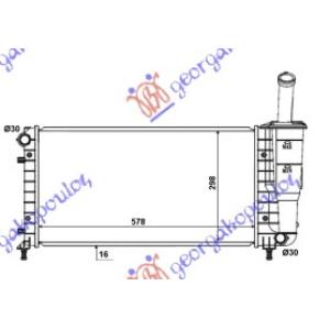 HLADNJAK MOTORA 1.2 8-16V +/-AC (58x31.7) DENSO FIAT PUNTO (2003-2011) (OEM: 51724183)