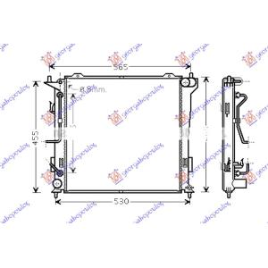 HLADNJAK MOTORA 1.6 DIZEL AUTOMATIK (450x450x26) KIA CEED 3D (2007-2010) (OEM: 253102H650, 253102L650, 253102R650)