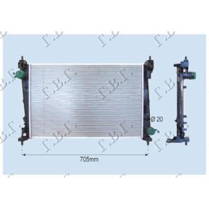 HLADNJAK MOTORA 1.4-1.6T-1.3-1.9D+/-AC (62x39) 88KW FIAT GRANDE PUNTO (2005-2012) (OEM: 51896964, 55703927)