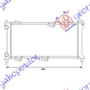 HLADNJAK MOTORA 1100 4X4 BENZIN (58x24.8)00-03 FIAT PANDA (1986-2003) (OEM: 46777410)