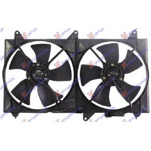 VENTILATOR DUPLI KOMPLET (BENZIN) SA KLIMOM CHEVROLET EPICA (2007-) (OEM: 96640489)