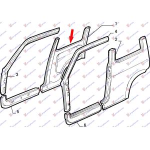 ZADNJI BLATOBRAN Desna str. FIAT CINQUECENTO (1993-1998) (OEM: 5891616)