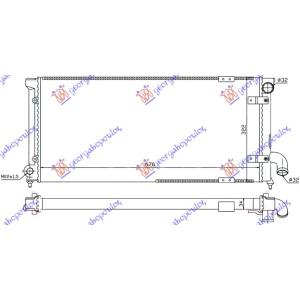 HLADNJAK MOTORA 1.9 TDi (68x30) SEAT TOLEDO (1991-1995) (OEM: 1L0121253A)