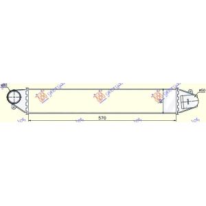 HLADNJAK INTERKULERA 1.8i 20V TURBO /1.9TDi (570x92x85) 00- VW SHARAN (2010-) (OEM: 1K0145803AF, 1K0145803AS, 1K0145803BM)