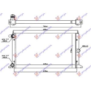 HLADNJAK MOTORA 1.8-2.0 i-1.9TDi (63.5x36.6) 00 FORD GALAXY (1995-2006) (OEM: 1109113, 1109257)