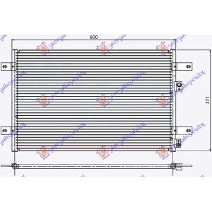 HLADNJAK KLIME BENZIN-DIZEL (54.5x36.8x20) 96-00 FORD GALAXY (1995-2006) (OEM: 1029057)