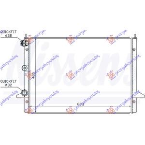 HLADNJAK MOTORA 2.8 i-24V (63.5x47) 00- VW SHARAN (1995-2010) (OEM: 1108999, 7M3121253A)