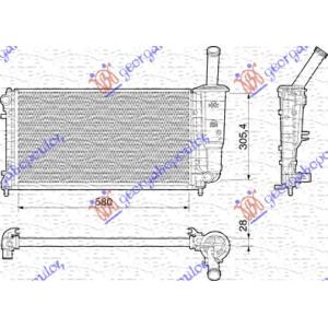 HLADNJAK MOTORA 1.4i 16V (+/-AC) (58x30.5) FIAT IDEA (2004-2010) (OEM: 51723827)