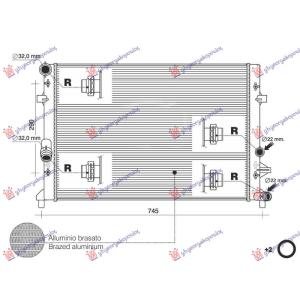 HLADNJAK MOTORA 1.2 TSI (62.5x45.2x34) (NRF) SKODA OCTAVIA 5 2008-2013 (3U4) (OEM: 1K0121251CL)