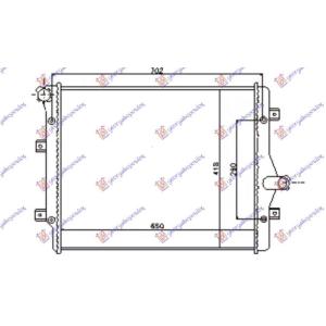 HLADNJAK MOTORA 2.0BEN 2.0DIZ (65x45) LEMLJEN SKODA OCTAVIA 5 (2008-2013) (OEM: 1K0121251BK, 1K0121251DM, 1K0121251EH)