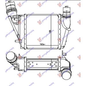 HLADNJAK INTERKULERA 1.5 DCi DSL (188x183x64) RENAULT TWINGO (2007-2012) (OEM: 144613211R)