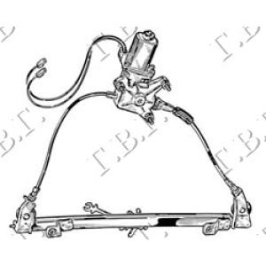 PODIZAC PREDNJEG PROZORA ELEKTRO SA MOTOROM Desna str. RENAULT MEGANE SCENIC (1999-2003) (OEM: 7700838591)