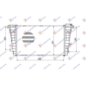 HLADNJAK INTERKULERA 1.3 - 1.9 CDTi (52x32x27) OPEL ASTRA H (2004-2010) (OEM: 6302060, 6302061, 6302068)