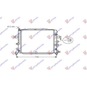 HLADNJAK MOTORA 1.6i 16V TURBO +/ - A/C (60x37) OPEL ASTRA H (2004-2010) (OEM: 1300286)