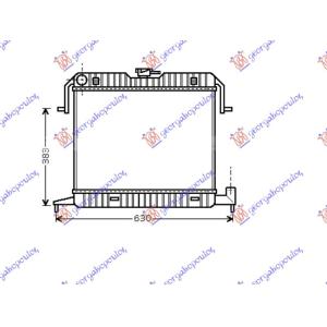 HLADNJAK MOTORA 1.8 - 2.0cc - A/C (40x50) OPEL OMEGA A (1988-1991) (OEM: 1300010)