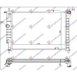 HLADNJAK MOTORA 1.7 DIZEL (53.5x37.5) OPEL ASTRA F (1991-1994) (OEM: 1300108, 1300134, 90443465)