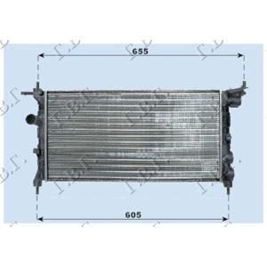 HLADNJAK MOTORA 1.2 - 1.4 - A/C (53x28) OPEL TIGRA (1995-2004) (OEM: 1300149)