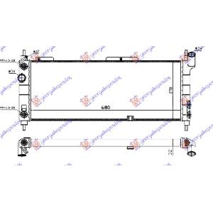 HLADNJAK MOTORA 1.4 - 1.6+A/C (68x28) AUTOM OPEL TIGRA (1995-2004) (OEM: 1300153)