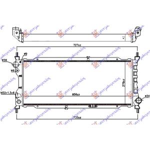 HLADNJAK MOTORA 1.7 DIESELEKTRICNI (65x27) OPEL COMBO (1993-2000) (OEM: 1300151, 90410049)