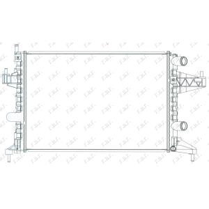 HLADNJAK MOTORA 1.0 - 1.2 - 1.4MAN.+/ - AC54x38CEV DESN OPEL TIGRA CABRIO TWINTOP (2004-2009) (OEM: 1300236)