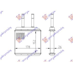 GREJAC KABINE (B) +/ - AC (152x178) DAEWOO MATIZ (1998-2000) (OEM: 96314858)