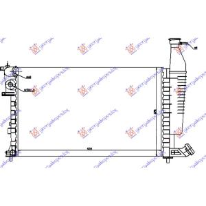 HLADNJAK MOTORA 1.1/1.4/1.6/1.8cc 8V (+/-AC) (61x37.8) (NRF) CITROEN BERLINGO 1996-2002 (MF) (OEM: 133008)