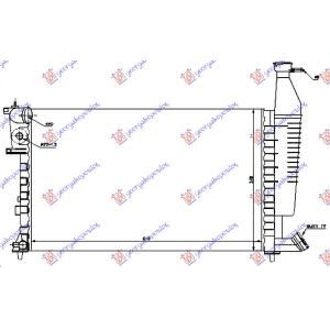 HLADNJAK MOTORA 1.4/1.6/1.8 (+/-AC) (61x37.7x23) (VALEO) CITROEN BERLINGO 1996-2002 (MF) (OEM: 133047)