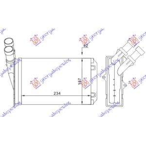 GREJAC KABINE (M) +/ - AC (234x157) VALEO CITROEN BERLINGO (1996-2002) (OEM: 644878)