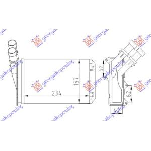 GREJAC KABINE (M) +/ - AC (234x157) BEH.TIP CITROEN BERLINGO (1996-2002) (OEM: 6448C8)