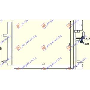 HLADNJAK KLIME 1.6/1.8 BENZIN - 2.0 TDCi (58x46.5x1.6) VOLVO S60/V60 (2010-2014) (OEM: 1405365, 1437112, 1457675)