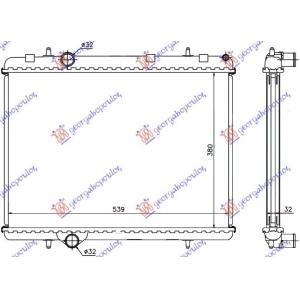 HLADNJAK MOTORA 1.6 HDi (38x56.2x3.2) CITROEN BERLINGO (2002-2008) (OEM: 1330.K0, 1330K0)