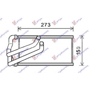 GREJAC KABINE (BR) (123x260x26) JEEP COMPASS (2007-2011) (OEM: 5191347AA, 5191347AC, 68038538AA)