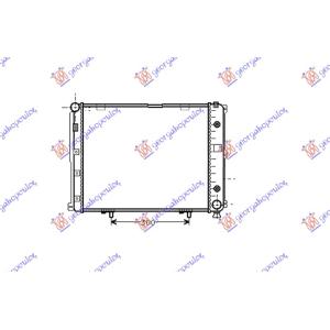 HLADNJAK MOTORA ZA SVE DIZEL M/A+/ - AC (53x49) MERCEDES E CLASS (W124) (1985-1992) (OEM: 1245002203, 1245009803, A1245009803)