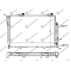 HLADNJAK MOTORA SVI MODELI DIZEL +A/C (61.5 MERCEDES C CLASS (W202) (1993-1999) (OEM: 2025002203, 2025006703, A2025002203)