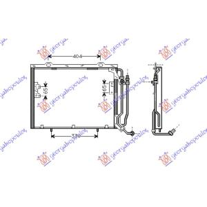 HLADNJAK KLIME 2.2D16V CDi (54.5x41x1.6) MERCEDES C CLASS (W202) (1993-1999) (OEM: 2028301070)