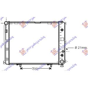 HLADNJAK 2.0 - 2.3 BENZIN MAN/AUTOM +/ - AC (49x49) MERCEDES E CLASS (W124) (1993-1995) (OEM: 1245006303, A1245006303)