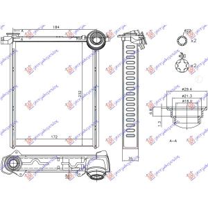 GREJAC KABINE (172x232x22) PEUGEOT 308 (2008-2013) (OEM: 6448.S4, 6448.V6, 6448S4)