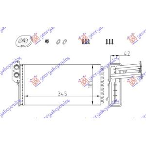 GREJAC KABINE (M) +/ - AC (348x180) MERCEDES SPRINTER 208-416 (W901-905) (1995-2006) (OEM: 2D0819031)