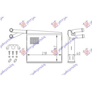 GREJAC KABINE (B) +/ - AC (165x220) VALE MERCEDES SPRINTER 208-416 (W901-905) (1995-2006) (OEM: A0038356101)