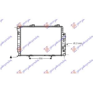 HLADNJAK MOTORA ZA SVE MODELE (MANUAL/AUTOMATIC) (+AC) (615x420) (NRF) MERCEDES E CLASS 1996-1999 (W210) (OEM: 2025002203, 2025006703, A2025002203)