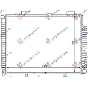 HLADNJAK MOTORA 200 KOMPRESSOR MANUAL/AUTOMATIC (+/-AC) (640x490) (NRF) MERCEDES E CLASS 1996-1999 (W210) (OEM: 2105004503, A2105004503)