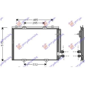 HLADNJAK KLIME SVI MODELI BENZIN/DIZEL 57x48x2.0 MERCEDES E CLASS (W210) (1996-1999) (OEM: 2108300270)