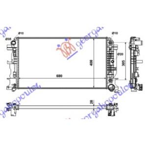 HLADNJAK MOTORA 2.2 CDi+AC (67.7x415x34)AUTOM MERCEDES SPRINTER 209-524 (W906) (2006-2013) (OEM: 9065000402)