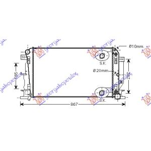 HLADNJAK MOTORA 2.2 - 3.0CDi - 3.5i24V - AC (67.7x41)A MERCEDES SPRINTER 209-524 (W906) (2006-2013) (OEM: 9065000302)