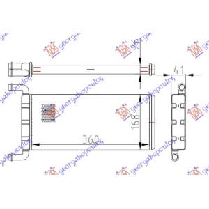 GREJAC KABINE (B) +/ - AC (360x170) MERCEDES SPRINTER 209-524 (W906) (2006-2013) (OEM: 2E0819017C)