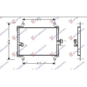 HLADNJAK DIZEL - DSL (510x340x16) CITROEN JUMPER (1994-2002) (OEM: 1312857080, 6455T3)