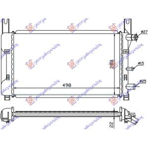 HLADNJAK MOTORA 1.0 - 1.1 - 1.3 (50x30) FORD FIESTA III (1990-1995) (OEM: 6176237)