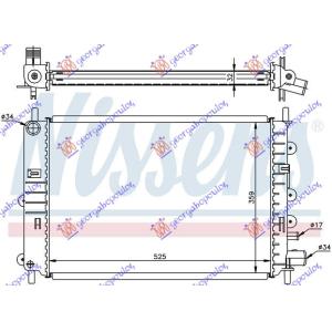 HLADNJAK MOTORA 1.1 - 1.3CC (50x30) FORD ESCORT (1995-1998) (OEM: 1106768, 1671822, 6550324)